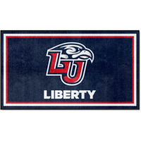 FANMATS 26962 NCAA Liberty Flames 3ft. x 5ft. Plush Area Rug | Sports Fan Area Rug, Home Decor Rug and Tailgating Mat