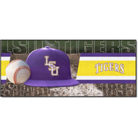 FANMATS 28011 NCAA LSU Tigers Baseball Runner Rug - 30in. x 72in. | Sports Fan Area Rug Mat and Tailgating Mat