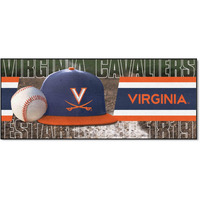 FANMATS 28026 NCAA - Virginia Cavaliers Baseball Runner Rug - 30in. x 72in. | Sports Fan Area Rug Mat and Tailgating Mat