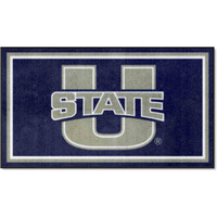 FANMATS 26942 NCAA Utah State Aggies 3ft. x 5ft. Plush Area Rug | Sports Fan Area Rug, Home Decor Rug and Tailgating Mat