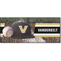 FANMATS 27831 NCAA Vanderbilt Commodores Baseball Runner Rug - 30in. x 72in. | Sports Fan Area Rug Mat and Tailgating Mat