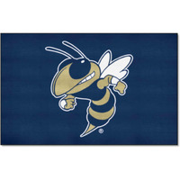 FANMATS 23994 Georgia Tech Yellow Jackets Ulti-Mat Rug - 5ft. x 8ft. | Sports Fan Area Rug, Home Decor Rug and Tailgating Mat - Buzz Logo, Navy