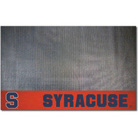 FANMATS 27584 Syracuse Orange Vinyl Grill Mat - 26in. x 42in. - Deck Patio Protective Mat | Oil, flame, and UV resistant