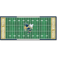 FANMATS 24007 NCAA - Georgia Tech Yellow Jackets Field Runner Rug - 30in. x 72in. -  Buzz  Logo