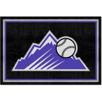 FANMATS 29030 Colorado Rockies 5ft. x 8 ft. Plush Area Rug