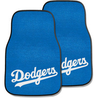 MLB - Los Angeles Dodgers Carpet Car Mat Set - 2 Pieces