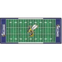 FANMATS 33331 Montana State Billings Field Runner Mat - 30in. x 72in.