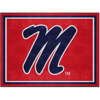 FANMATS 35819 Ole Miss Rebels 5ft. x 8 ft. Plush Area Rug