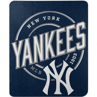 NORTHWEST ENTERPRISES MLB Campaign Design 50 x60  Fleece Throw Blanket (New York Yankees)