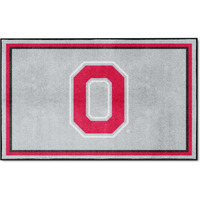 FANMATS 36429 Ohio State Buckeyes 4ft. x 6ft. Plush Area Rug