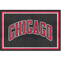 FANMATS 36901 Chicago Bulls 4ft. x 6ft. Plush Area Rug