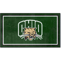 FANMATS 37750 Ohio Bobcats 3ft. x 5ft. Plush Area Rug