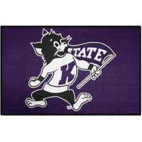 FANMATS 36377 NCAA - Kansas State Wildcats Starter Mat Accent Rug - 19in. x 30in.| Sports Fan Home Decor Rug and Tailgating Mat