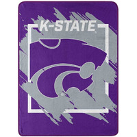 The Northest Company Kansas State Wildcats Blanket 46x60 Micro Raschel Dimensional Design Rolled