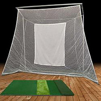 Cimarronsports Swing Master Golf Net & Frame & 4x6 Ultimate Golf Mat