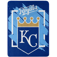 The Northest Company Kansas City Royals Blanket 46x60 Micro Raschel Dimensional Design Rolled