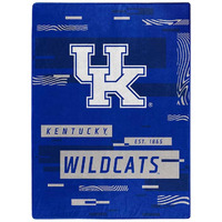 NORTHWEST Company NCAA Digitize Design Plush Raschel Thow Blanket, 60 x80  (Kentucky Wildcats)