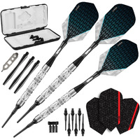 Viper Diamond 90% Tungsten Soft Tip Darts with Storage/Travel Case, Silver Rings, 16 Grams