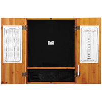 Viper Metropolitan Solid Wood Sisal/Bristle Steel Tip Dartboard Cabinet: Cabinet Only (No Dartboard), Oak Finish