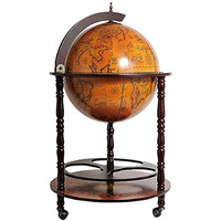 Old Modern Handicrafts Globe Drink Cabinet 17-3/4-Inch Dropship