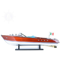 Old Modern Handicrafts Riva Aquarama Speedboat Model - Medium - Made from Premium Quantity Wood - 26.5L x 8.0W x 9.0H Inches