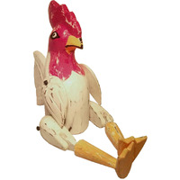 Cohasset Gifts & Garden 9  Wood Blizzard Mini Rooster Puppet