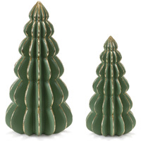 Melrose International Geometric Pine Tree (Set of 2)