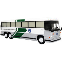 Iconic Replicas MCI MC-12 Coach Classic Bus U.S. Immigration & Naturalization Service Vintage Bus & Motorcoach Collection 1/87 Diecast Model 87-0343