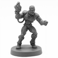 212 Main Bones Keryx, Cyborg Assassin Miniatures, Black