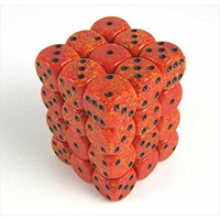 212 Main 25903 Fire Speckled - 6 Sided 12 mm Dice Set of 36