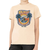 Del Sol Color Changing Youth Boys Crew Tee - Surf, Natural, Size YXS