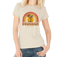 Del Sol Color Changing Women's Boyfriend Tee - Sunshine, Natural, Size M