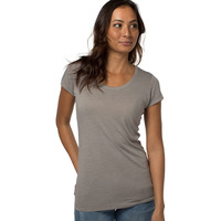 Cariloha Bamboo-Viscose Scoop Tee - Moisture Wicking Scoop-Neck Tee for Women - X-Large - Gray