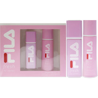 FILA Fresh Gift Set for Women - Intense, Refreshing Body Spray And Perfume Set - Infused With Notes Of Lemon, Strawberry, And Rose - Intense, Long Lasting Scent Arriving In Trendy Pink Bottles - 2 pc