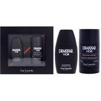 Drakkar Noir by Guy Laroche for Men - 2 Pc Gift Set 1oz EDT Spray, 2.6oz Deodorant Stick