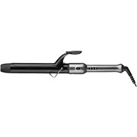 RUSK PRO CurlTitanium 1.25 Inch Spring Curling Iron, For All Hair Types, Extended Barrel For Instant Smooth Curls or Textured Beach Waves, Fast Heat-Up & Cool-Down, Heats to 430 Degrees