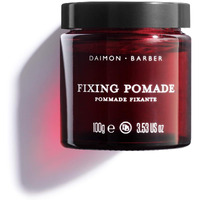 Daimon Barber Wax and Oil Based Fixing Gel, Medium to Low Shine and Super Strong Hold Hairstyling Gel for Men, Ideal for High and Tight Hair Styles and Slicks, for All Hair Types, Oudh Scent 100g