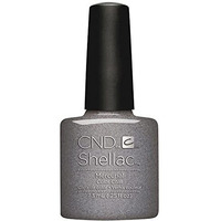 CND Shellac Gel Nail Polish, Long-lasting NailPaint Color with Curve-hugging Brush, Gray/Silver Polish, 0.25 fl oz