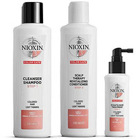 Nioxin System Kit 3, Color Treated Hair with Light Thinning, Full Size (3 Month Supply)