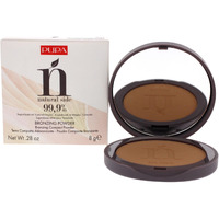 PUPA Milano Natural Side Bronzing Powder 001 Light Bronze - Add Warmth and Glow to Skin - Easy Blending Bronzer Contour Makeup Powder to Brighten Complexion - 99.9% Natural Formula - 0.28 oz