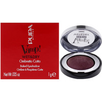 Pupa Milano Vamp! Wet And Dry Baked Eyeshadow - Brilliant And Highly Pigmented Colors - Light And Creamy Makeup Formula - Professional Quality Shimmer Powder Eye Shadows - 205 Hot Violet - 0.035 Oz