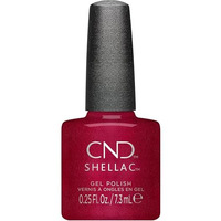 CND Shellac Gel Nail Polish, Long-lasting NailPaint Color with Curve-hugging Brush, Red/Burgundy Polish, 0.25 fl oz