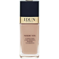 IDUN Minerals Liquid Nordic Veil Foundation - Full and Poreless Coverage, Long Lasting, Soft Matte Finish - Purified and Safe for Sensitive Skin - 312 Ingrid - Medium Cold - 0.88 oz