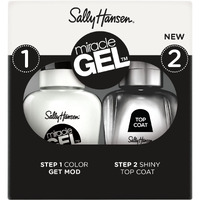 Sally Hansen Miracle Gel, Get Mod and Shiny Top Coat Duo, Long Lasting, Gel-Like Formula, No UV Lamp Needed, Nail Polish Duo