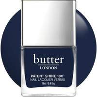 butter LONDON Patent Shine 10X Nail Lacquer Polish, Brolly (Blue) - Gel-Like Finish & Chip-Resistant Nail Lacquer Helps Protect & Strengthen Nails - Non-Toxic, Vegan, & Cruelty-Free (0.4 Fl Oz)