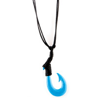 Del Sol Color-Changing Hand-Carved Ox Bone Adjustable Necklace, Durable 26" Black Hemp Cord