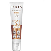 Phyts Sun Protective Fluid SPF 30 - Mineral Sunscreen for Face with Vitamin E and Shea Butter - Coconut Vanilla Scent - Non-Sticky Texture - 3.3 oz