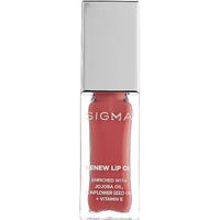 Sigma Beauty Renew Lip Oil  Tinted Lip Oil with Luxurious High-Shine Color and Long Lasting Hydration for Soft, Supple Lips, Non Sticky Lip Oil w/Nourishing Antioxidants (Tranquil, Fresh Pink Sheen)