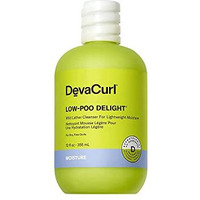 DevaCurl Low-Poo Delight Mild Lather Cleanser for Lightweight Moisture, Green Oasis, 12 fl. oz.