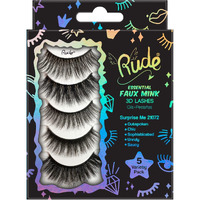 Essential Faux Mink 3D Lashes - Surprise Me by Rude Cosmetics for Women - 5 Pair Eyelashes